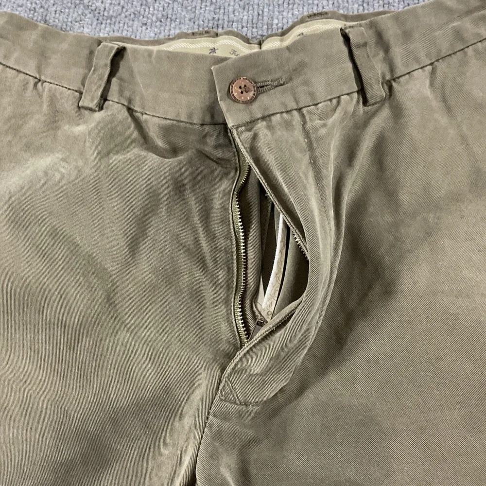 Tommy Bahama Relax Fit Dress Pants 32x32 Olive Green Tencel Lyocell Blend Made